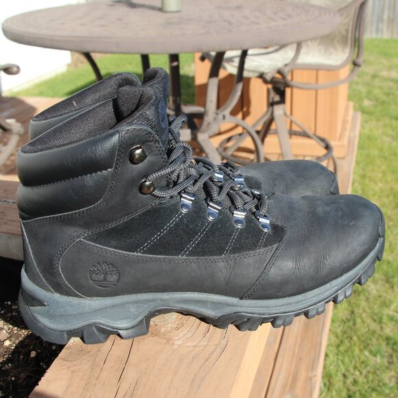 Timberland Black Hiking Boots Model 9811R Outdoor Shoes Men's Size 9.5 - Picture 15 of 16